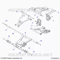 SUSPENSION TRASERA CONTROL ARM, MOUNTING