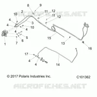 BRAKES, FRENO TRASERO LINES