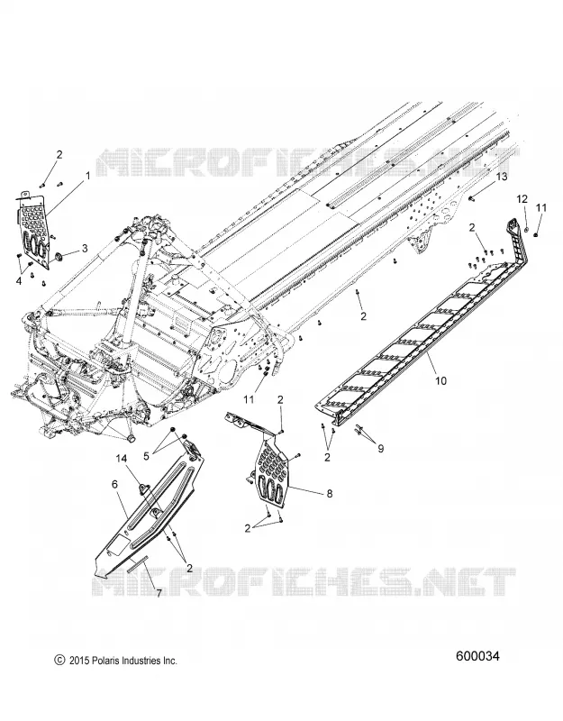 CHASSIS, PROTECCIÃN DEL EMBRAGUE AND FOOTRESTS