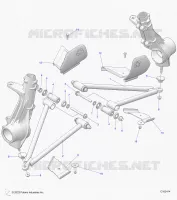 SUSPENSION, A-ARM AND PUNTAL MOUNTING