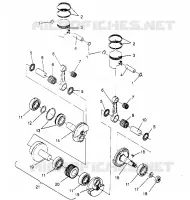 PISTÓN Y CIGÜEÑAL  500 EFI 0952774, EFI SKS 0952574,   EFI SKS PT 09529 (4929052905C013)