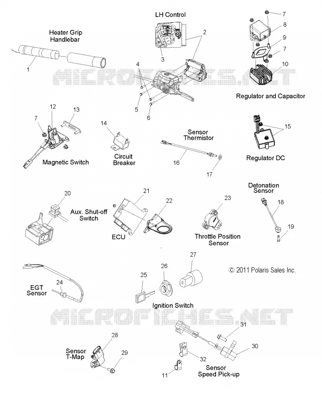 INTERRUPTORES, SENSORES and COMPONENTS