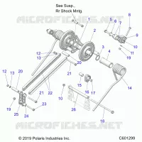 SUSPENSION, TRASERO ARM PAR