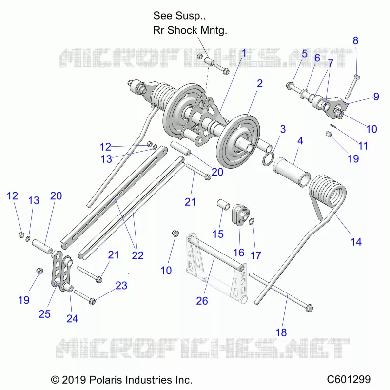 SUSPENSION, TRASERO ARM PAR