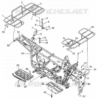 PARACHOQUES / TRANSPORTIN MOUNTING MAGNUM 2X4 W97AA42A (4940704070A007)