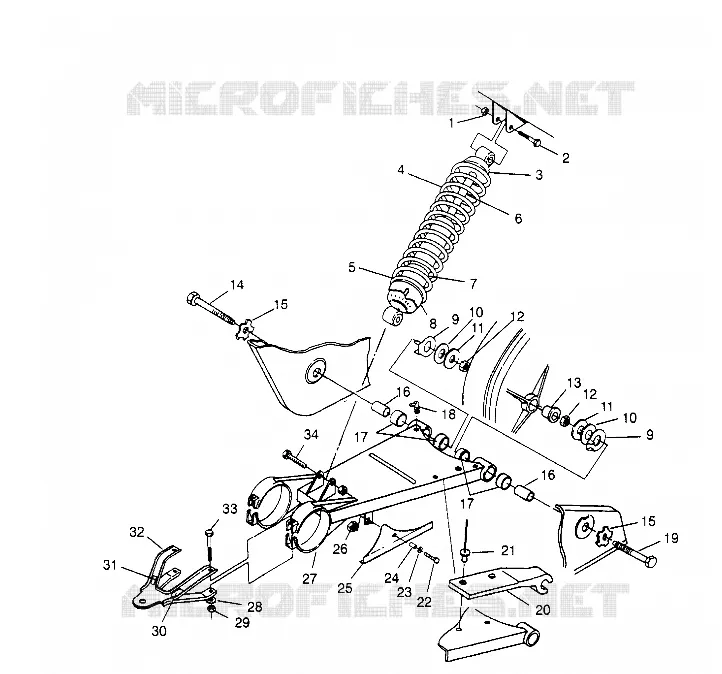 El balanceo del brazo y CHOQUE Sportsman 4x4 W958040 (4930403040C003)