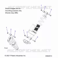 SUSPENSION, MONTAJE DE DESCARGA, REAR SUSP.