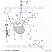 SISTEMA DE COMBUSTIBLE, FUEL TANK ASM.