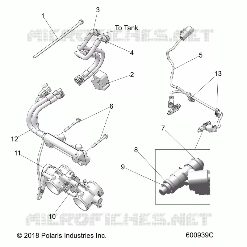 SISTEMA DE COMBUSTIBLE, RAIL, LINES AND THROTTLE BODY