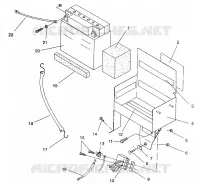 CAJA DE BATERIA ASSEMBLY 500 EFI / 0930674 and  500 EFI SKS / 0930574 (4922962296028A)