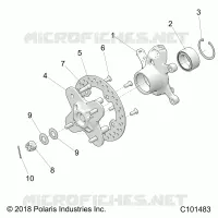 SUSPENSIÃ“N DELANTERA HUB AND STEERING KNUCKLE- A22SGE95FN/S95CN/S95FN (C101483)