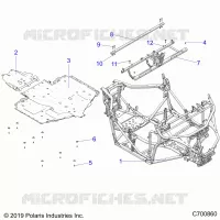 CHASSIS, MARCO PRINCIPAL AND SKID PLATES