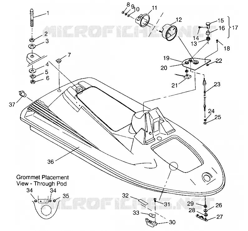 CASCO Y CUERPO ASSEMBLY SL 650 B954058 (4930483048A006)