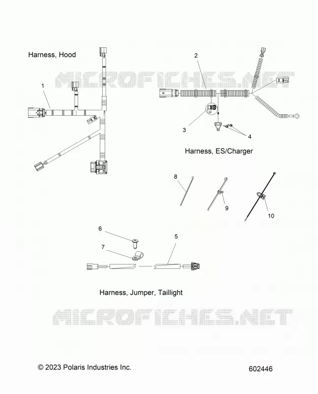 ELECTRICA, HARNESS, HOOD, E.S. START, TAILLIGHT