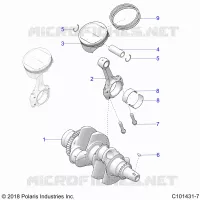 ENGINE, CIGUEÑAL AND PISTON