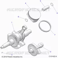 ENGINE, CIGUEÑAL, PISTON AND BALANCE SHAFT