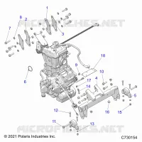 ENGINE, TRANSMISIÃ“N MOUNTING &amp; LONG BLOCK