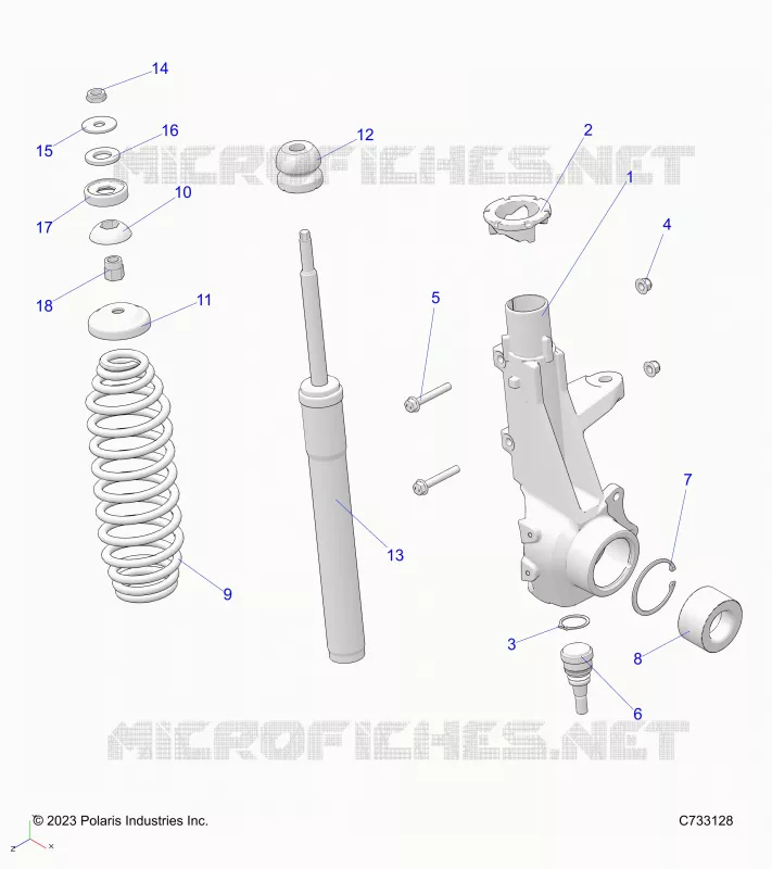 SUSPENSION, PUNTAL DELANTERO