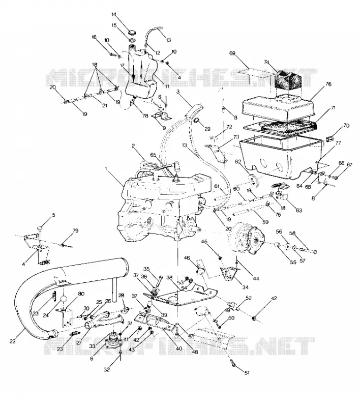 MONTAJE DEL MOTOR Supertrak (4915871587015A)