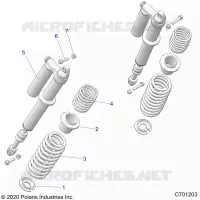 SUSPENSION, REAR MONTAJE DE DESCARGA