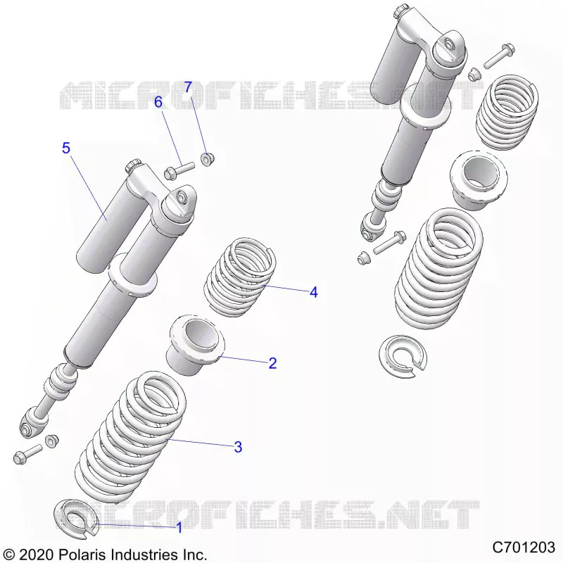 SUSPENSION, REAR MONTAJE DE DESCARGA