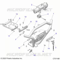 CHASSIS, FRONT BUMPER, W/CABRESTANTE