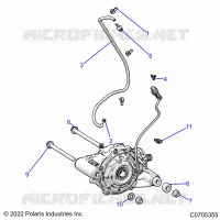 TREN, FRONT GEARCASE MOUNTING