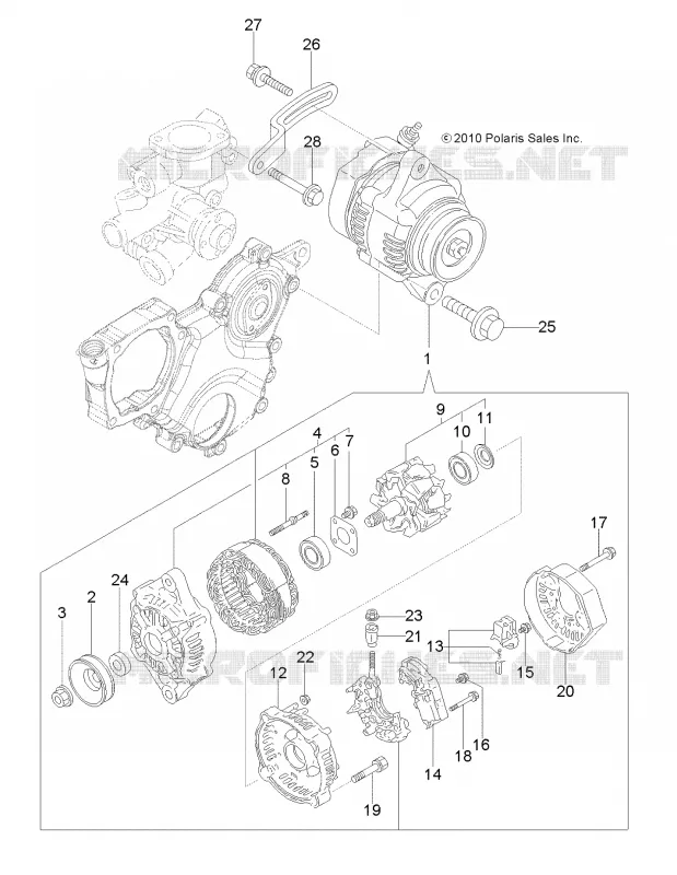 MOTOR, ALTERNADOR