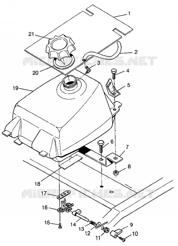 GASOLINA TANK BIG BOSS 6X6 400L W97AE38A (4940814081A013)