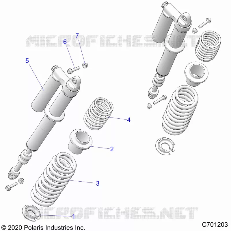 SUSPENSION, REAR MONTAJE DE DESCARGA