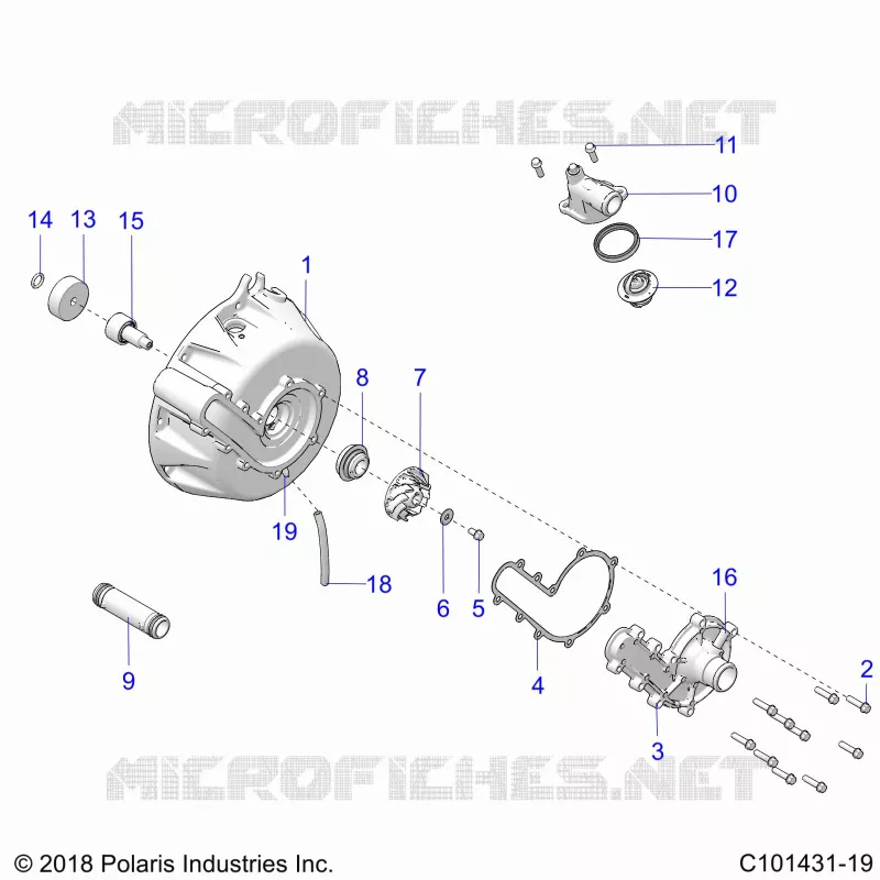 ENFRIAMIENTO SYSTEM AND WATER PUMP