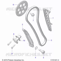 LA CADENA DE LEVAS AND TENSIONER