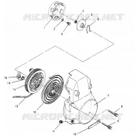 ARRANQUE DE RETROCESO ASSEMBLY  500 EFI 0952774, EFI SKS 0952574,   EFI SKS PT 095 (4929052905D004)