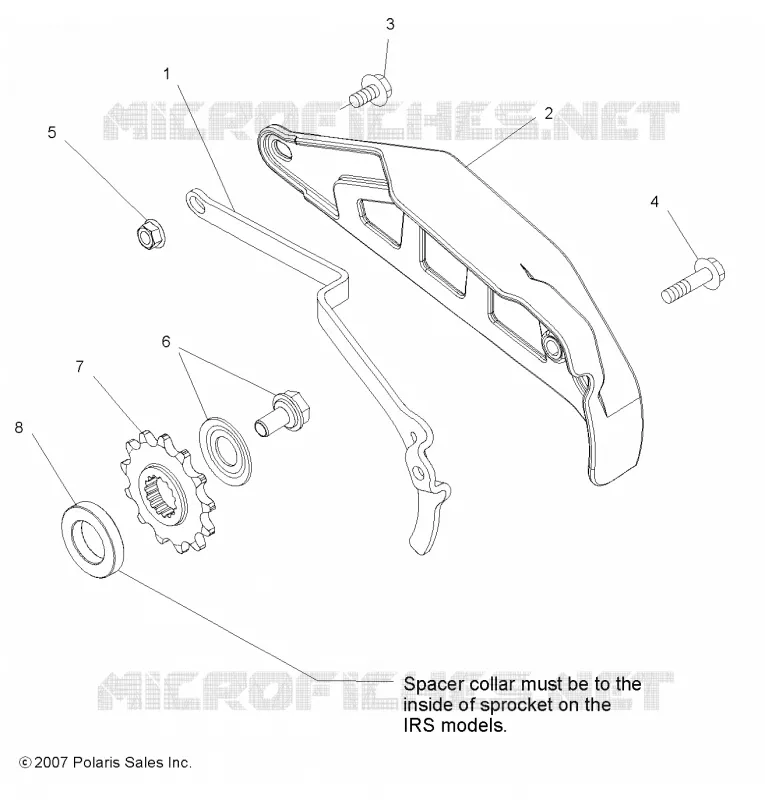 TREN, FRONT SPROCKET GUARD