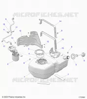 SISTEMA DE COMBUSTIBLE, FUEL TANK ASM.
