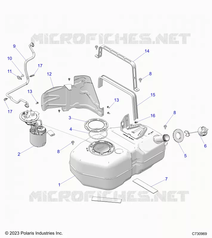 SISTEMA DE COMBUSTIBLE, FUEL TANK ASM.