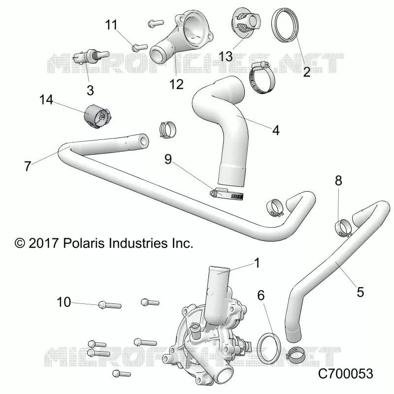 MOTOR, WATERPUMP AND BYPASS