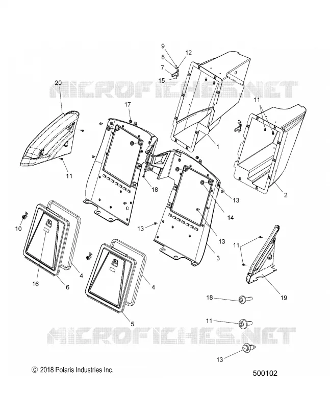 ALMACENAMIENTO COMPARTMENTS, REAR