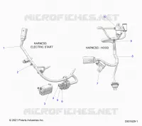 ELECTRICA, WIRE HARNESS, HOOD, ELEC. START
