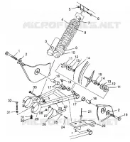 El balanceo del brazo y CHOQUE  Scrambler 500 W97BC50A (4943074307C001)