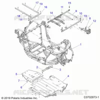 CHASSIS, MARCO PRINCIPAL AND SKID PLATES