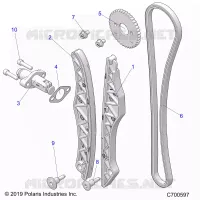 LA CADENA DE LEVAS AND TENSIONER