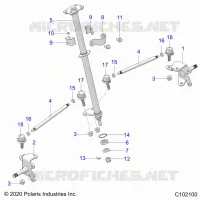 STEERING, MIEMBRO DE GOBIERNO AND TIE ROD ASM