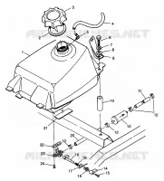 GASOLINA TANK Magnum 4X4 W968144 and Swedish Magnum 4X4 S968144 (4936053605A011)
