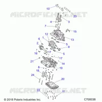 ENGINE, CRANKCASE AND CIGUEÑAL