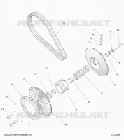 TREN, SECONDARY CLUTCH/BELT