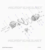 ENGINE, ALTERNADOR AND COMPRESSOR