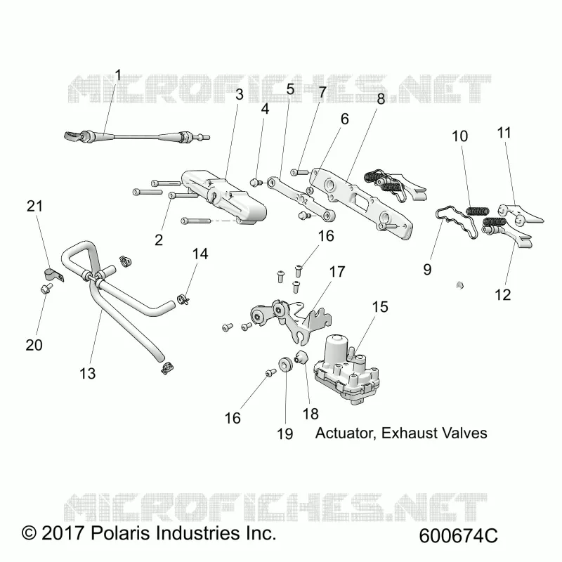ENGINE, VALVOLA ESCAPE ASM.