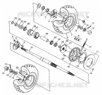 Tracción trasera XPLORER 300 W97CC28C (4939813981C007)