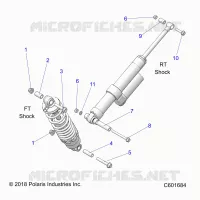 SUSPENSION, MONTAJE DE DESCARGA, REAR SUSP.